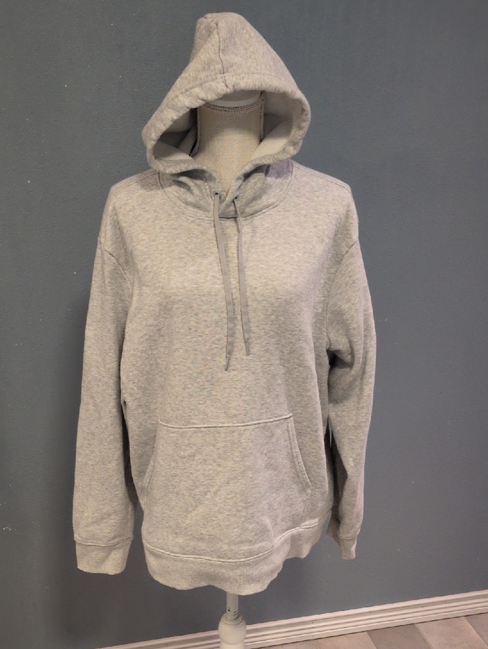 Athleticworks Fleece Lined Cotton Blend Pullover  Hoodie Gorpcore Activewear